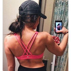 Lululemon Free To Be Pink Sports Bra Size 8